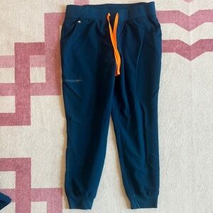 Figs Women’s Deep Reef Joggers Scrub Pants with Orange Drawstring